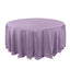 Polyester 132" Round Tablecloth Violet Amethyst - Seamless Chic Table Cover