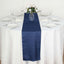 Polyester 14"x108" Table Runner Dark Denim Blue - Modern Faux Denim Dining Table Runner