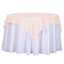 Polyester 54"x54" Table Overlay Square Tablecloth Blush - Wrinkle-Resistant & Durable Table Cover