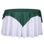 Polyester 54"x54" Table Overlay Square Tablecloth Hunter Emerald Green - Wrinkle-Resistant & Durable Table Cover