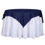 Polyester 54"x54" Table Overlay Square Tablecloth Navy Blue - Wrinkle-Resistant & Durable Table Cover