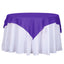 Polyester 54"x54" Table Overlay Square Tablecloth Purple - Wrinkle-Resistant & Durable Table Cover