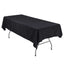 Polyester 54"x96" Rectangle Tablecloth Black - Wrinkle-Resistant & Easy-to-Care Table Cover