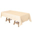Polyester 60"x102" Rectangle Tablecloth Beige - Durable and Stylish Table Cover