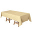 Polyester 60"x102" Rectangle Tablecloth Champagne - Durable and Stylish Table Cover