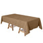 Polyester 60"x102" Rectangle Tablecloth Taupe - Durable and Stylish Table Cover