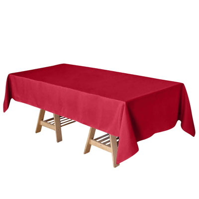 Polyester 60’’x102’’ Rectangle Tablecloth Wine - Durable and Stylish Table Cover - Tablecloths