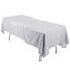 Polyester 60"x126" Rectangle Tablecloth Silver - Wrinkle-Resistant Table Cover