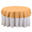 Polyester 70" Round Tablecloth Gold - Durable & Wrinkle-Resistant Table Cover for Everyday Use