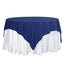 Polyester 70"x70" Table Overlay Square Tablecloth Navy Blue - Wrinkle-Resistant & Durable Table Cover