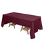 Polyester 72"x120" Rectangle Tablecloth Burgundy - Durable and Stylish Table Cover