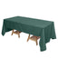 Polyester 72"x120" Rectangle Tablecloth Hunter Emerald Green - Durable and Stylish Table Cover