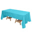 Polyester 72"x120" Rectangle Tablecloth Turquoise - Durable and Stylish Table Cover