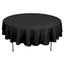 Polyester 90" Round Tablecloth Black - Stain and Wrinkle-Resistant Table Cover for Party & Gatherings