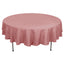 Polyester 90" Round Tablecloth Dusty Rose - Stain & Wrinkle-Resistant Table Cover