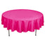 Polyester 90" Round Tablecloth Fuchsia - Stain & Wrinkle-Resistant Table Cover