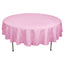 Polyester 90" Round Tablecloth Pink - Stain & Wrinkle-Resistant Table Cover