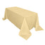 Polyester 90"x132" Rectangle Tablecloth Champagne - Seamless Wrinkle-Resistant Table Cover