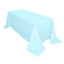 Polyester 90"x132" Rectangle Tablecloth Light Blue - Seamless Wrinkle-Resistant Table Cover