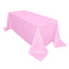 Polyester 90"x132" Rectangle Tablecloth Pink - Seamless Wrinkle-Resistant Table Cover