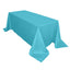 Polyester 90"x132" Rectangle Tablecloth Turquoise - Seamless Wrinkle-Resistant Table Cover
