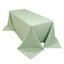 Polyester 90"x132" Rectangle Tablecloth White/Sage Green - Seamless Checkered Buffalo Plaid Table Cover
