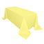 Polyester 90"x132" Rectangle Tablecloth Yellow - Seamless Wrinkle-Resistant Table Cover