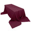 Polyester 90"x156" Rectangle Tablecloth Burgundy - Seamless Wrinkle-Resistant Table Cover