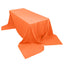 Polyester 90"x156" Rectangle Tablecloth Orange - Seamless Wrinkle-Resistant Table Cover
