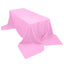 Polyester 90"x156" Rectangle Tablecloth Pink - Seamless Wrinkle-Resistant Table Cover