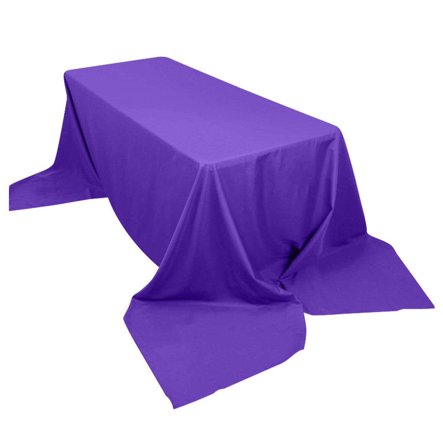 Polyester 90"x156" Rectangle Tablecloth Purple - Seamless Wrinkle-Resistant Table Cover