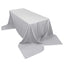 Polyester 90"x156" Rectangle Tablecloth Silver - Seamless Wrinkle-Resistant Table Cover