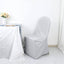 10 Pack Polyester Chair Cover for Banquet Chairs Silver - Stain-Resistant Reusable Slip-On Slipcover