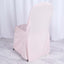 Polyester Slip On Banquet Chair Covers Blush - Stain-Resistant Reusable Durable Fabric