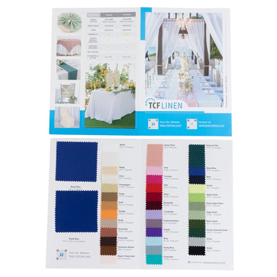 Polyester Fabric Sample Book - 35 Colors High-Quality Swatches for Upholstery Sewing and Craft Projects - Tablecloths