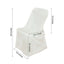 Polyester Chair Cover for Folding Lifetime Chairs Ivory - Reusable Durable Slip-On Cover