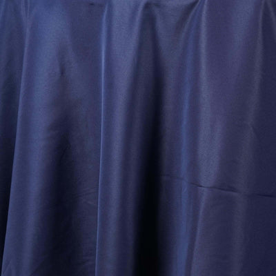 Polyester 108" Round Tablecloth Navy Blue - Wrinkle-Resistant Table Cover