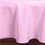 Polyester 90" Round Tablecloth Pink - Stain & Wrinkle-Resistant Table Cover