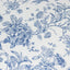 Polyester 90" Round Tablecloth White - Blue French Toile Pattern for Chic Weddings