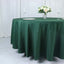 Polyester 108" Round Tablecloth Hunter Emerald Green - Wrinkle-Resistant Table Cover