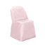 Polyester Slip On Folding Chair Covers Blush - Stain-Resistant Reusable Durable Fabric