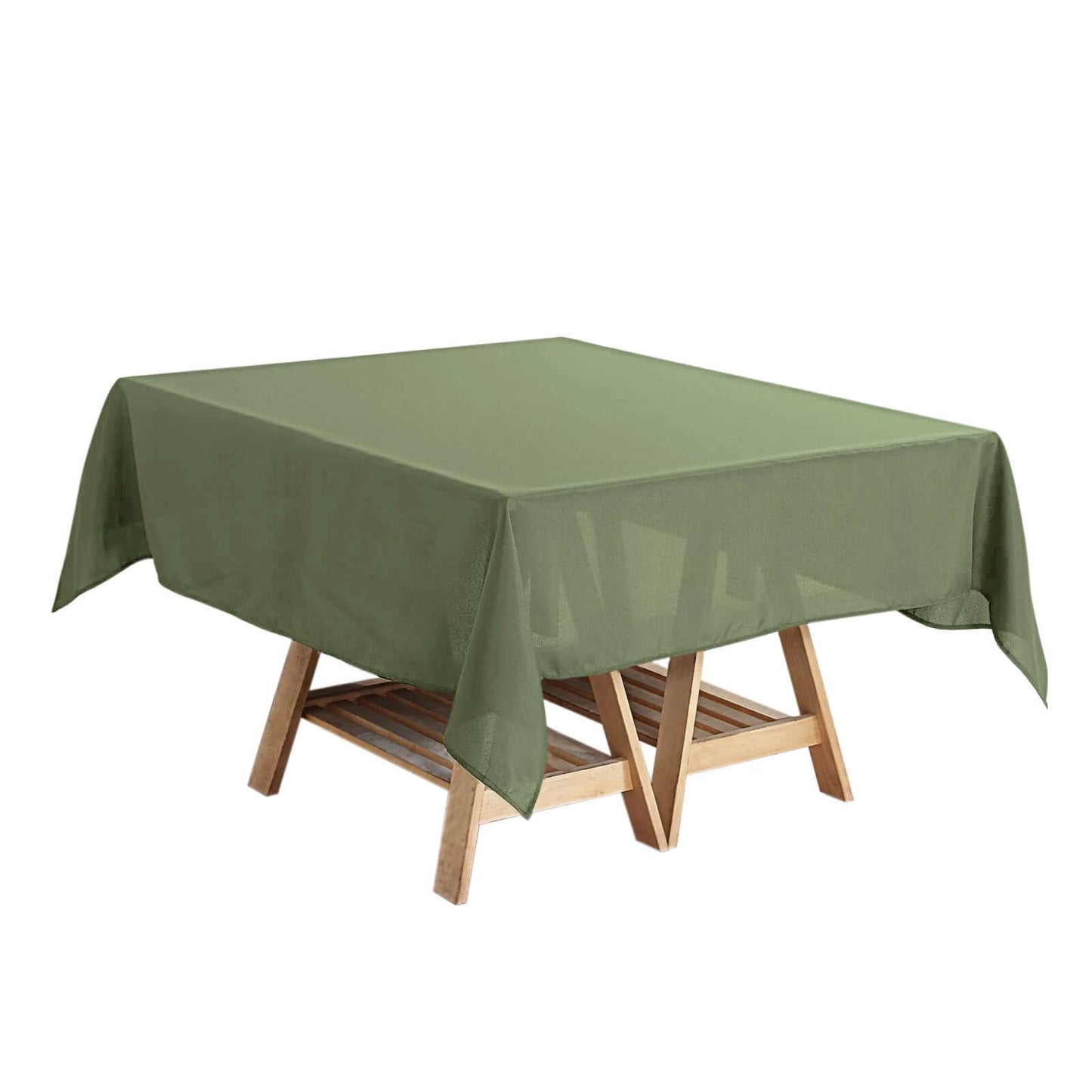 Polyester Square 54"x54" Tablecloth Dusty Sage Green - Wrinkle-Resistant & Durable Table Cover