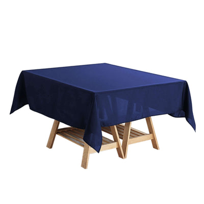 Polyester Square 54"x54" Tablecloth Navy Blue - Wrinkle-Resistant & Durable Table Cover