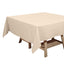 Polyester Square 70"x70" Tablecloth Nude - Wrinkle-Resistant & Durable Table Cover