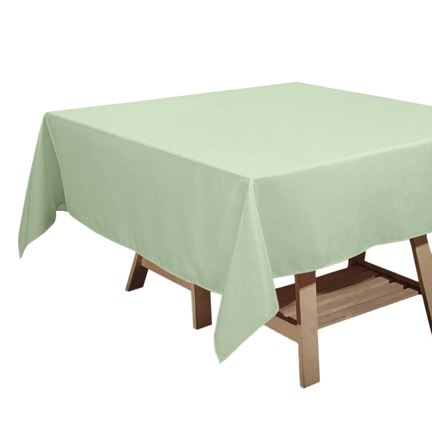 Polyester Square 70"x70" Tablecloth Sage Green - Wrinkle-Resistant & Durable Table Cover