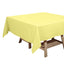 Polyester Square 70"x70" Tablecloth Yellow - Wrinkle-Resistant & Durable Table Cover