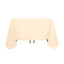 Polyester Square 90"x90" Tablecloth Beige - Wrinkle-Resistant & Durable Table Cover