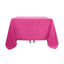 Polyester Square 90"x90" Tablecloth Fuchsia - Wrinkle-Resistant & Durable Table Cover