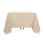 Polyester Square 90"x90" Tablecloth Nude - Wrinkle-Resistant & Durable Table Cover