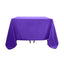 Polyester Square 90"x90" Tablecloth Purple - Wrinkle-Resistant & Durable Table Cover